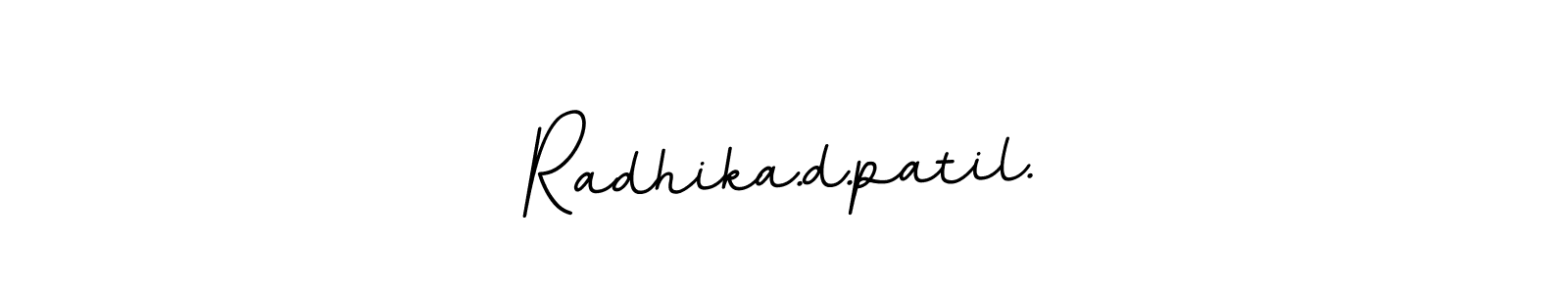 Design your own signature with our free online signature maker. With this signature software, you can create a handwritten (BallpointsItalic-DORy9) signature for name Radhika.d.patil.. Radhika.d.patil. signature style 11 images and pictures png