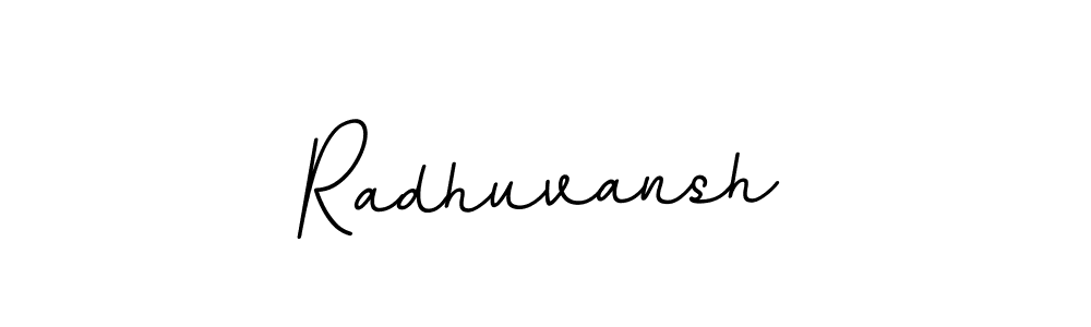 You should practise on your own different ways (BallpointsItalic-DORy9) to write your name (Radhuvansh) in signature. don't let someone else do it for you. Radhuvansh signature style 11 images and pictures png