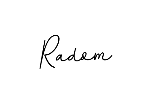 Similarly BallpointsItalic-DORy9 is the best handwritten signature design. Signature creator online .You can use it as an online autograph creator for name Radom. Radom signature style 11 images and pictures png