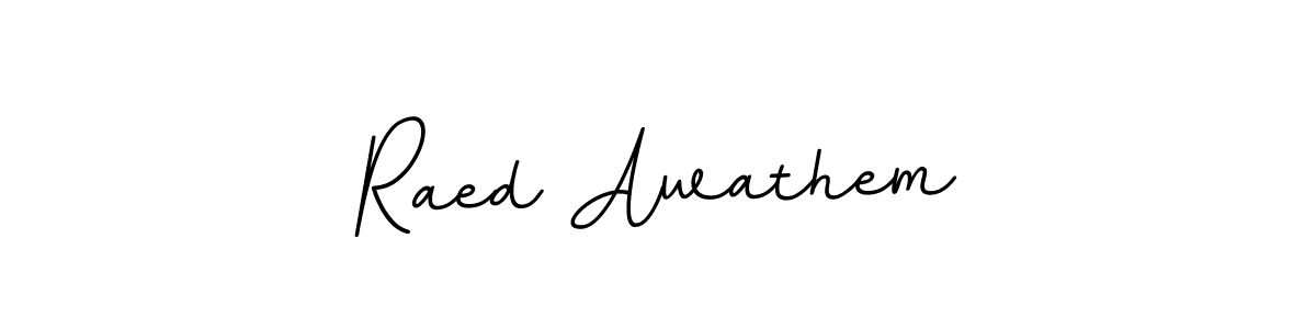 This is the best signature style for the Raed Awathem name. Also you like these signature font (BallpointsItalic-DORy9). Mix name signature. Raed Awathem signature style 11 images and pictures png