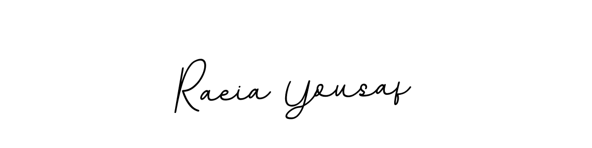 Create a beautiful signature design for name Raeia Yousaf. With this signature (BallpointsItalic-DORy9) fonts, you can make a handwritten signature for free. Raeia Yousaf signature style 11 images and pictures png