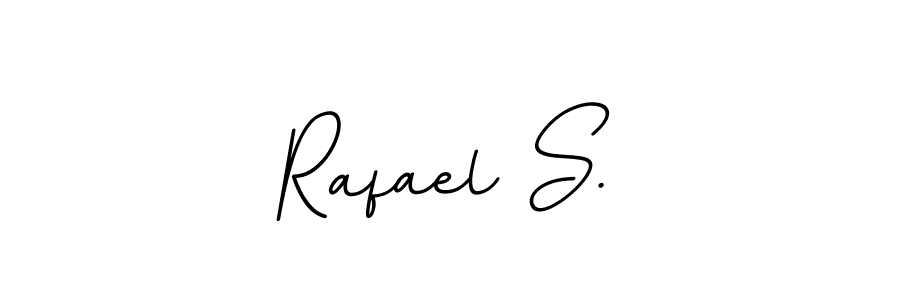 The best way (BallpointsItalic-DORy9) to make a short signature is to pick only two or three words in your name. The name Rafael S. include a total of six letters. For converting this name. Rafael S. signature style 11 images and pictures png