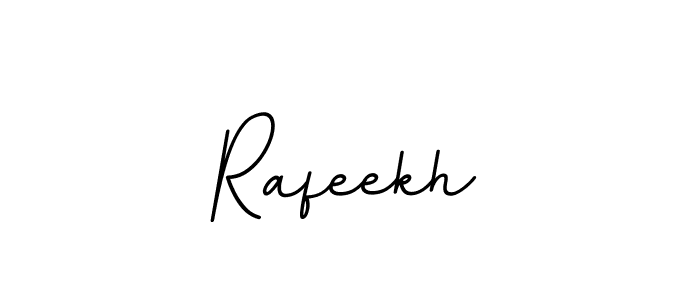 How to make Rafeekh name signature. Use BallpointsItalic-DORy9 style for creating short signs online. This is the latest handwritten sign. Rafeekh signature style 11 images and pictures png