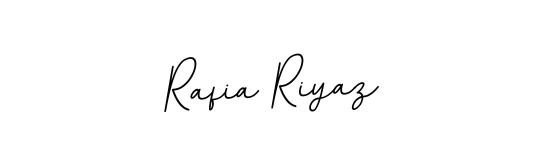 Make a beautiful signature design for name Rafia Riyaz. With this signature (BallpointsItalic-DORy9) style, you can create a handwritten signature for free. Rafia Riyaz signature style 11 images and pictures png