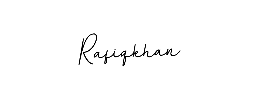 How to make Rafiqkhan name signature. Use BallpointsItalic-DORy9 style for creating short signs online. This is the latest handwritten sign. Rafiqkhan signature style 11 images and pictures png