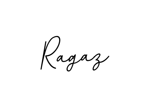 How to make Ragaz name signature. Use BallpointsItalic-DORy9 style for creating short signs online. This is the latest handwritten sign. Ragaz signature style 11 images and pictures png