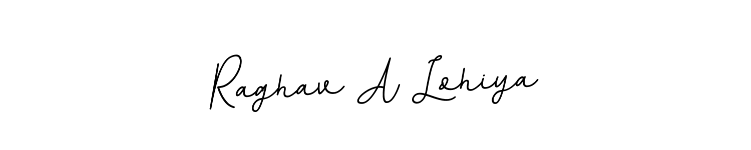 Use a signature maker to create a handwritten signature online. With this signature software, you can design (BallpointsItalic-DORy9) your own signature for name Raghav A Lohiya. Raghav A Lohiya signature style 11 images and pictures png