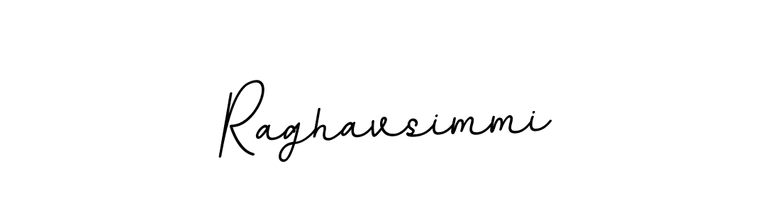 Use a signature maker to create a handwritten signature online. With this signature software, you can design (BallpointsItalic-DORy9) your own signature for name Raghavsimmi. Raghavsimmi signature style 11 images and pictures png