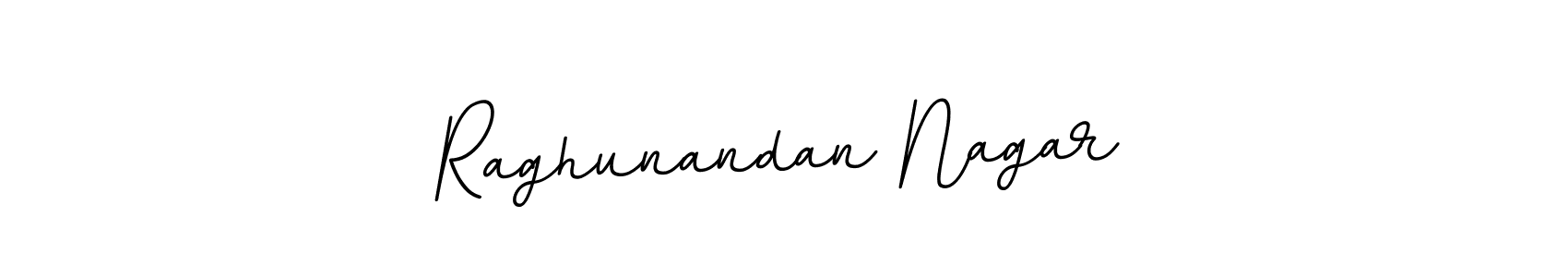 Create a beautiful signature design for name Raghunandan Nagar. With this signature (BallpointsItalic-DORy9) fonts, you can make a handwritten signature for free. Raghunandan Nagar signature style 11 images and pictures png