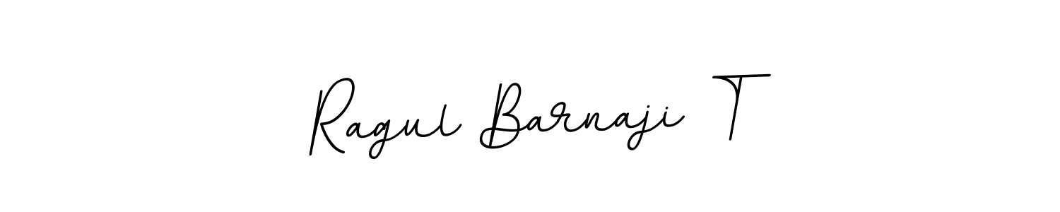 Use a signature maker to create a handwritten signature online. With this signature software, you can design (BallpointsItalic-DORy9) your own signature for name Ragul Barnaji T. Ragul Barnaji T signature style 11 images and pictures png