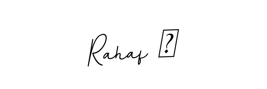 Use a signature maker to create a handwritten signature online. With this signature software, you can design (BallpointsItalic-DORy9) your own signature for name Rahaf ❤. Rahaf ❤ signature style 11 images and pictures png