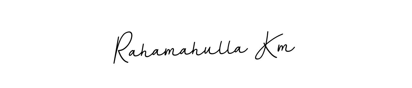 Rahamahulla Km stylish signature style. Best Handwritten Sign (BallpointsItalic-DORy9) for my name. Handwritten Signature Collection Ideas for my name Rahamahulla Km. Rahamahulla Km signature style 11 images and pictures png