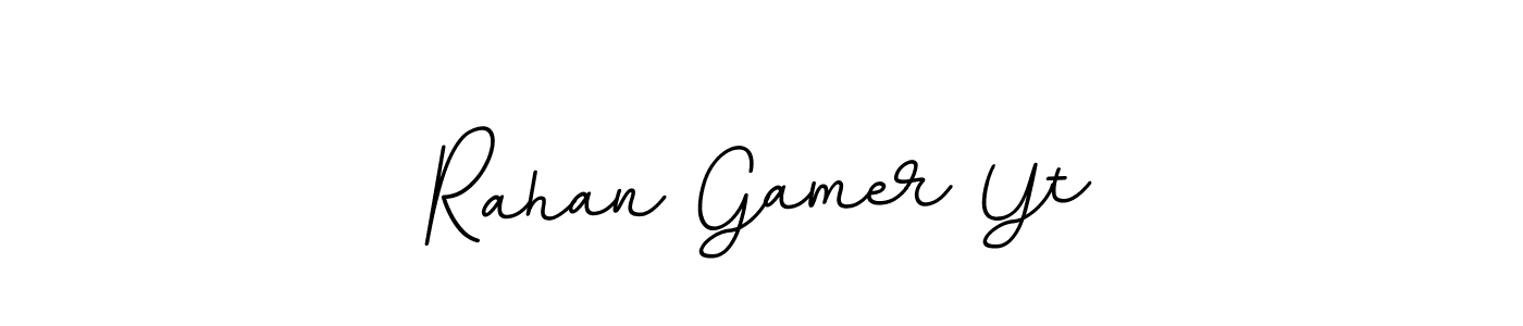 Use a signature maker to create a handwritten signature online. With this signature software, you can design (BallpointsItalic-DORy9) your own signature for name Rahan Gamer Yt. Rahan Gamer Yt signature style 11 images and pictures png