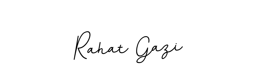 Make a beautiful signature design for name Rahat Gazi. With this signature (BallpointsItalic-DORy9) style, you can create a handwritten signature for free. Rahat Gazi signature style 11 images and pictures png