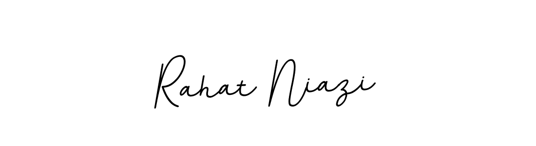 Use a signature maker to create a handwritten signature online. With this signature software, you can design (BallpointsItalic-DORy9) your own signature for name Rahat Niazi. Rahat Niazi signature style 11 images and pictures png