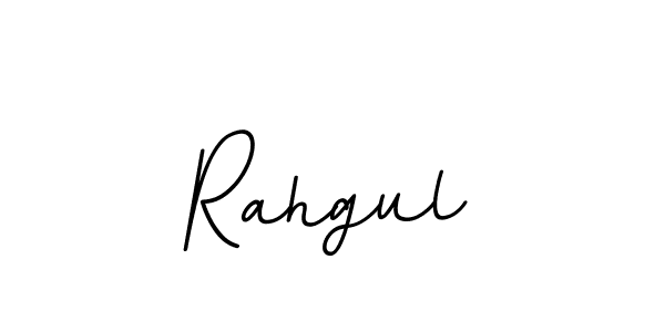 Use a signature maker to create a handwritten signature online. With this signature software, you can design (BallpointsItalic-DORy9) your own signature for name Rahgul. Rahgul signature style 11 images and pictures png