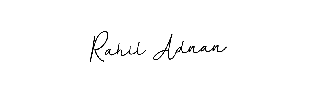 How to make Rahil Adnan name signature. Use BallpointsItalic-DORy9 style for creating short signs online. This is the latest handwritten sign. Rahil Adnan signature style 11 images and pictures png