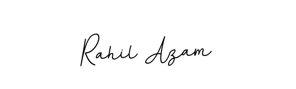 Make a beautiful signature design for name Rahil Azam. With this signature (BallpointsItalic-DORy9) style, you can create a handwritten signature for free. Rahil Azam signature style 11 images and pictures png