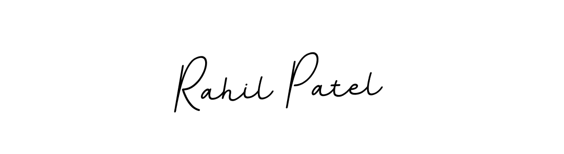The best way (BallpointsItalic-DORy9) to make a short signature is to pick only two or three words in your name. The name Rahil Patel include a total of six letters. For converting this name. Rahil Patel signature style 11 images and pictures png
