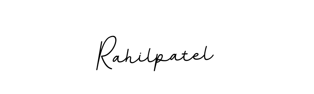 This is the best signature style for the Rahilpatel name. Also you like these signature font (BallpointsItalic-DORy9). Mix name signature. Rahilpatel signature style 11 images and pictures png