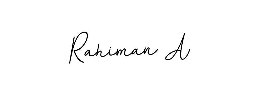 Rahiman A stylish signature style. Best Handwritten Sign (BallpointsItalic-DORy9) for my name. Handwritten Signature Collection Ideas for my name Rahiman A. Rahiman A signature style 11 images and pictures png