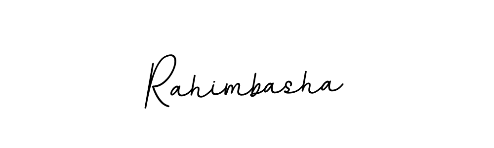 Create a beautiful signature design for name Rahimbasha. With this signature (BallpointsItalic-DORy9) fonts, you can make a handwritten signature for free. Rahimbasha signature style 11 images and pictures png