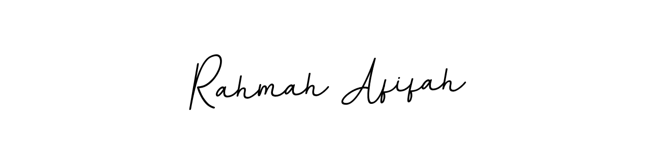 Use a signature maker to create a handwritten signature online. With this signature software, you can design (BallpointsItalic-DORy9) your own signature for name Rahmah Afifah. Rahmah Afifah signature style 11 images and pictures png