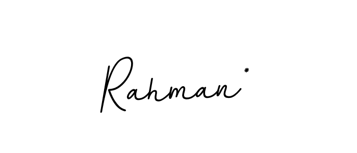 Make a beautiful signature design for name Rahman*. With this signature (BallpointsItalic-DORy9) style, you can create a handwritten signature for free. Rahman* signature style 11 images and pictures png