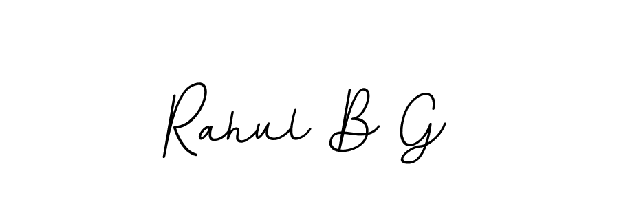 This is the best signature style for the Rahul B G name. Also you like these signature font (BallpointsItalic-DORy9). Mix name signature. Rahul B G signature style 11 images and pictures png