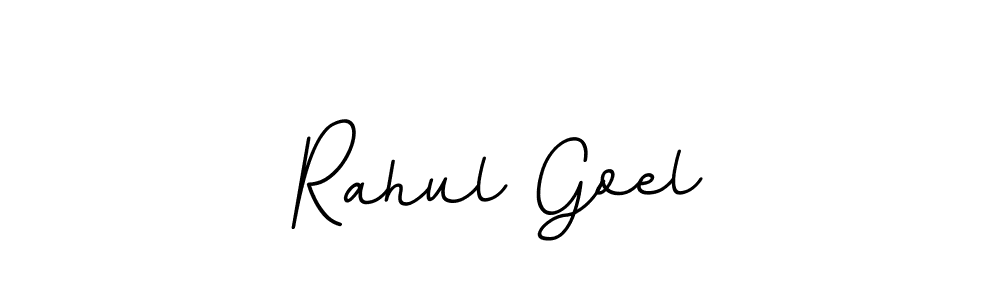 How to make Rahul Goel name signature. Use BallpointsItalic-DORy9 style for creating short signs online. This is the latest handwritten sign. Rahul Goel signature style 11 images and pictures png