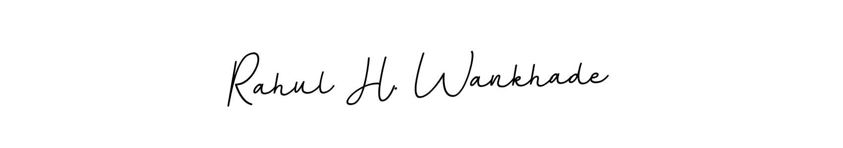 It looks lik you need a new signature style for name Rahul H. Wankhade. Design unique handwritten (BallpointsItalic-DORy9) signature with our free signature maker in just a few clicks. Rahul H. Wankhade signature style 11 images and pictures png