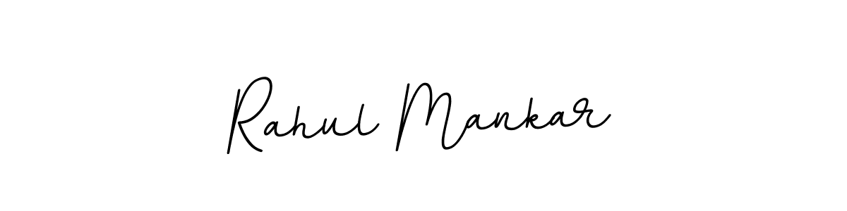 How to make Rahul Mankar name signature. Use BallpointsItalic-DORy9 style for creating short signs online. This is the latest handwritten sign. Rahul Mankar signature style 11 images and pictures png