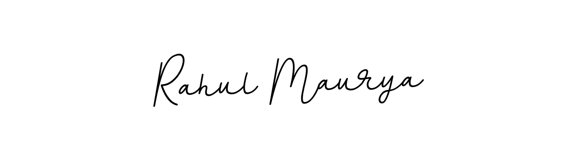 Use a signature maker to create a handwritten signature online. With this signature software, you can design (BallpointsItalic-DORy9) your own signature for name Rahul Maurya. Rahul Maurya signature style 11 images and pictures png