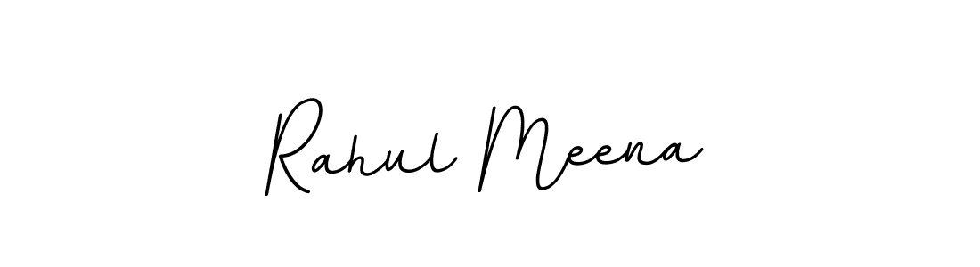 Make a beautiful signature design for name Rahul Meena. With this signature (BallpointsItalic-DORy9) style, you can create a handwritten signature for free. Rahul Meena signature style 11 images and pictures png