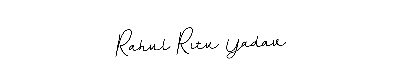 Design your own signature with our free online signature maker. With this signature software, you can create a handwritten (BallpointsItalic-DORy9) signature for name Rahul Ritu Yadav. Rahul Ritu Yadav signature style 11 images and pictures png