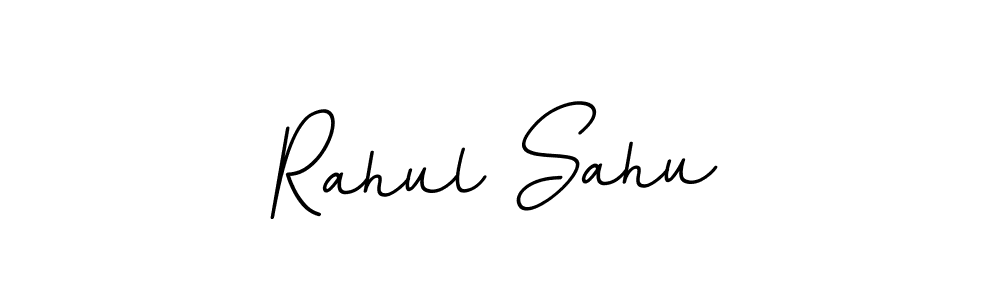 You should practise on your own different ways (BallpointsItalic-DORy9) to write your name (Rahul Sahu) in signature. don't let someone else do it for you. Rahul Sahu signature style 11 images and pictures png