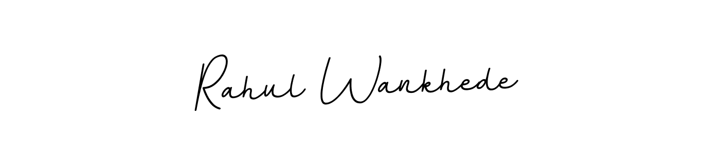 You should practise on your own different ways (BallpointsItalic-DORy9) to write your name (Rahul Wankhede) in signature. don't let someone else do it for you. Rahul Wankhede signature style 11 images and pictures png