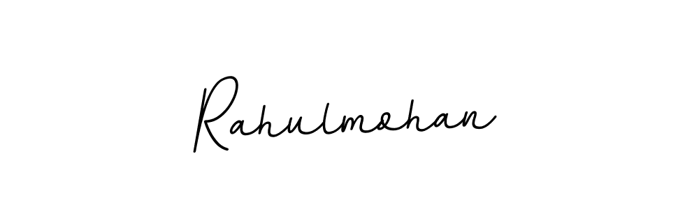 How to make Rahulmohan name signature. Use BallpointsItalic-DORy9 style for creating short signs online. This is the latest handwritten sign. Rahulmohan signature style 11 images and pictures png