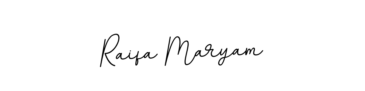 How to make Raifa Maryam name signature. Use BallpointsItalic-DORy9 style for creating short signs online. This is the latest handwritten sign. Raifa Maryam signature style 11 images and pictures png