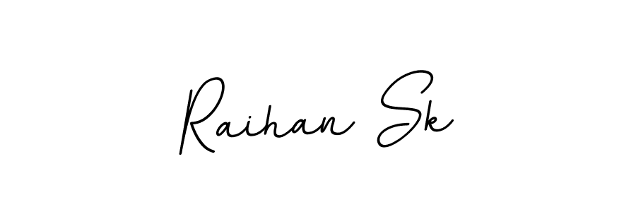 How to make Raihan Sk name signature. Use BallpointsItalic-DORy9 style for creating short signs online. This is the latest handwritten sign. Raihan Sk signature style 11 images and pictures png