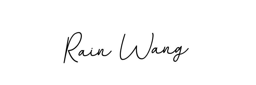 Design your own signature with our free online signature maker. With this signature software, you can create a handwritten (BallpointsItalic-DORy9) signature for name Rain Wang. Rain Wang signature style 11 images and pictures png