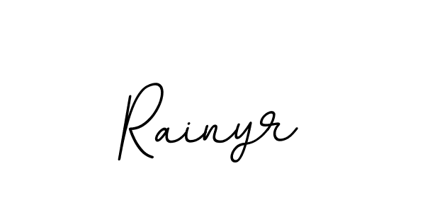 It looks lik you need a new signature style for name Rainyr. Design unique handwritten (BallpointsItalic-DORy9) signature with our free signature maker in just a few clicks. Rainyr signature style 11 images and pictures png