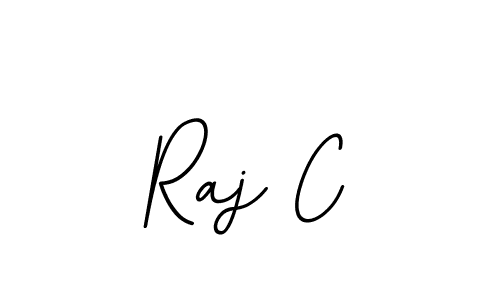 How to make Raj C name signature. Use BallpointsItalic-DORy9 style for creating short signs online. This is the latest handwritten sign. Raj C signature style 11 images and pictures png