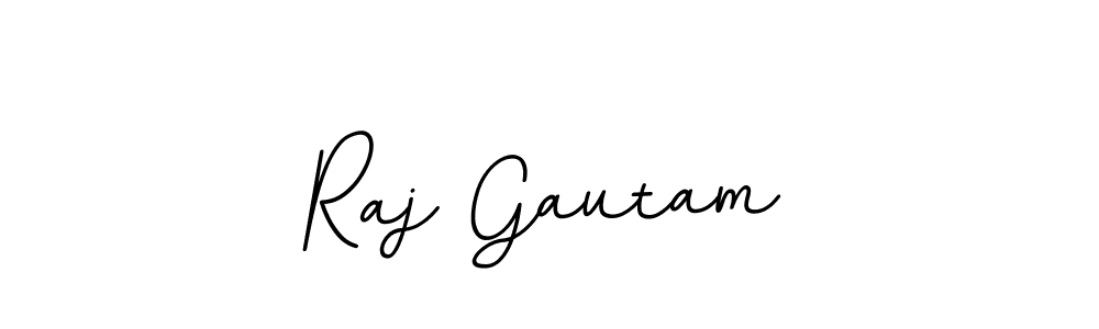 Use a signature maker to create a handwritten signature online. With this signature software, you can design (BallpointsItalic-DORy9) your own signature for name Raj Gautam. Raj Gautam signature style 11 images and pictures png