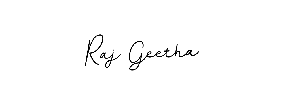 Also we have Raj Geetha name is the best signature style. Create professional handwritten signature collection using BallpointsItalic-DORy9 autograph style. Raj Geetha signature style 11 images and pictures png