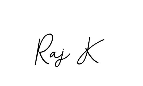 Use a signature maker to create a handwritten signature online. With this signature software, you can design (BallpointsItalic-DORy9) your own signature for name Raj K. Raj K signature style 11 images and pictures png