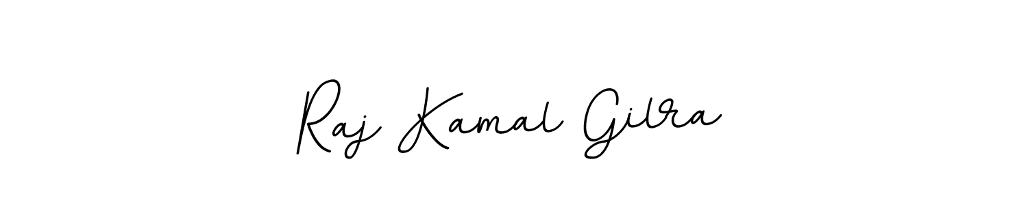 You should practise on your own different ways (BallpointsItalic-DORy9) to write your name (Raj Kamal Gilra) in signature. don't let someone else do it for you. Raj Kamal Gilra signature style 11 images and pictures png