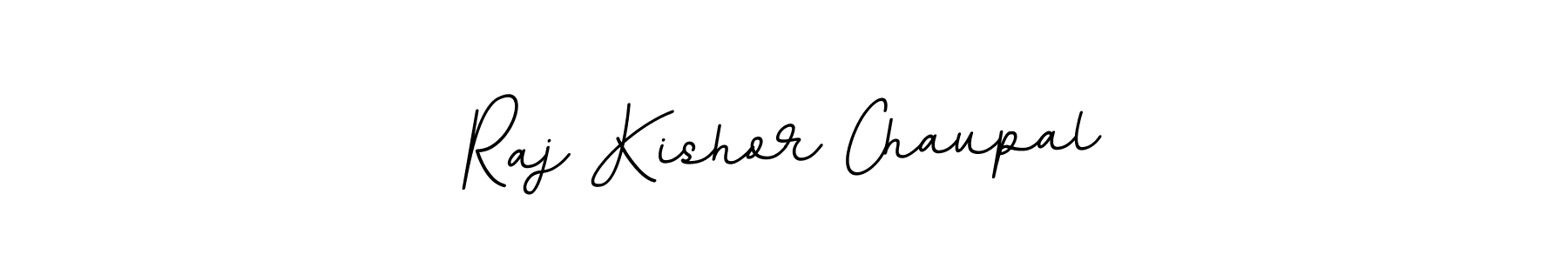 How to make Raj Kishor Chaupal name signature. Use BallpointsItalic-DORy9 style for creating short signs online. This is the latest handwritten sign. Raj Kishor Chaupal signature style 11 images and pictures png