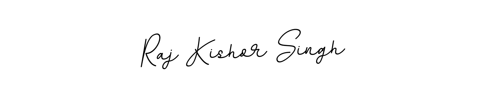 How to make Raj Kishor Singh name signature. Use BallpointsItalic-DORy9 style for creating short signs online. This is the latest handwritten sign. Raj Kishor Singh signature style 11 images and pictures png