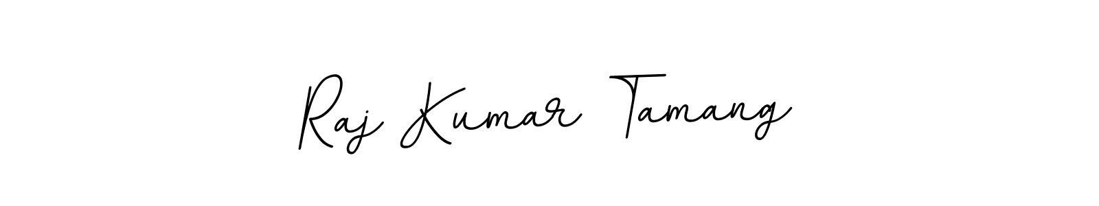 The best way (BallpointsItalic-DORy9) to make a short signature is to pick only two or three words in your name. The name Raj Kumar Tamang include a total of six letters. For converting this name. Raj Kumar Tamang signature style 11 images and pictures png